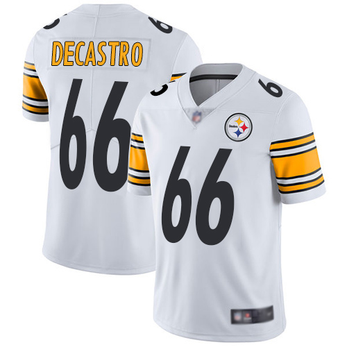 Youth Pittsburgh Steelers Football #66 Limited White David DeCastro Road Vapor Untouchable Nike NFL Jersey->youth nfl jersey->Youth Jersey